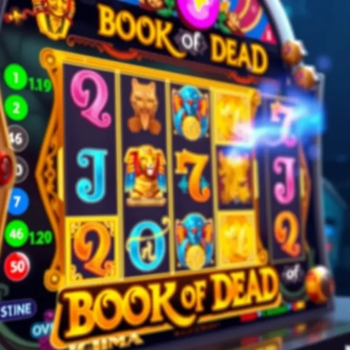 Detailed view of the Book of Dead slot interface on Tipbet platform highlighting paylines and symbols