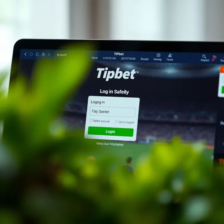 Logging In Safely to Your Tipbet Nigeria Account Secure login screen for accessing Tipbet Nigeria account