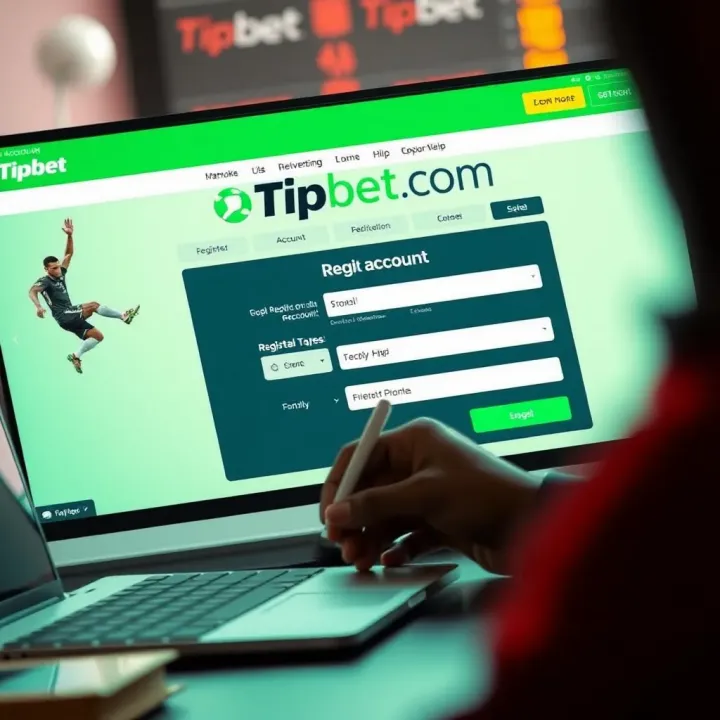 Creating an Account on Tipbet Nigeria User filling out registration form on a digital betting platform
