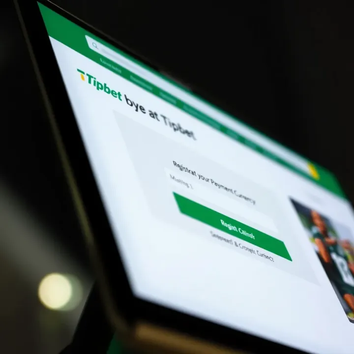 Screenshot showing Tipbet registration page with Nigerian currency options