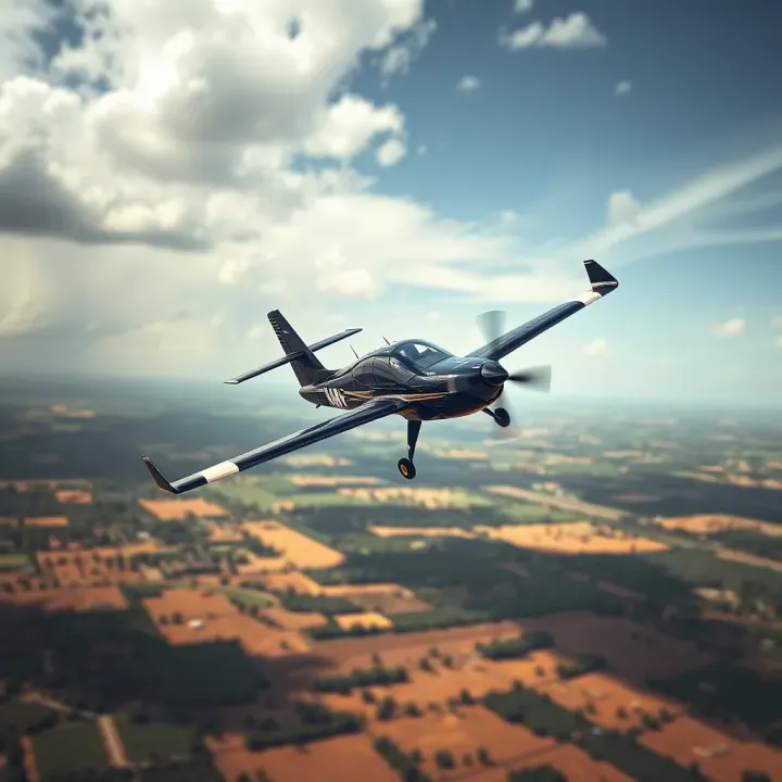 M Sport Aviator Performance Demonstrated Over Nigerian Terrain M Sport Aviator aircraft soaring above Nigerian landscape illustrating its agility and market appeal