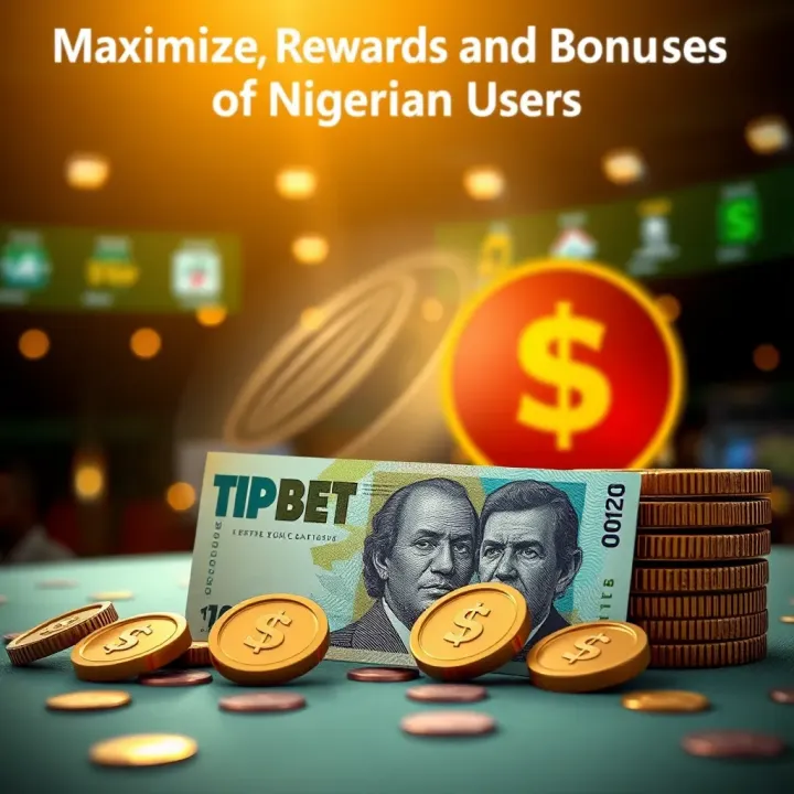 Illustration of Nigerian currency and betting icons symbolizing rewards and bonuses