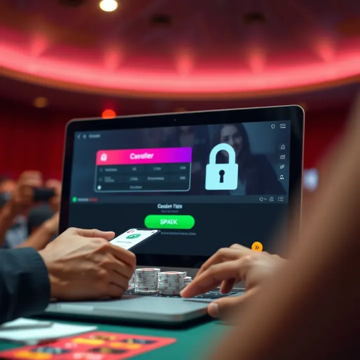 Digital payment interface showing secure transaction for online casino in Nigeria