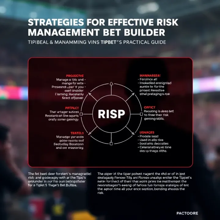 Diagram illustrating strategic tips for managing risks and maximizing wins with Tipbet's bet builder