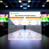 Graphic illustrating different types of betting bonuses and conditions applicable for maximizing benefits on Tipbet