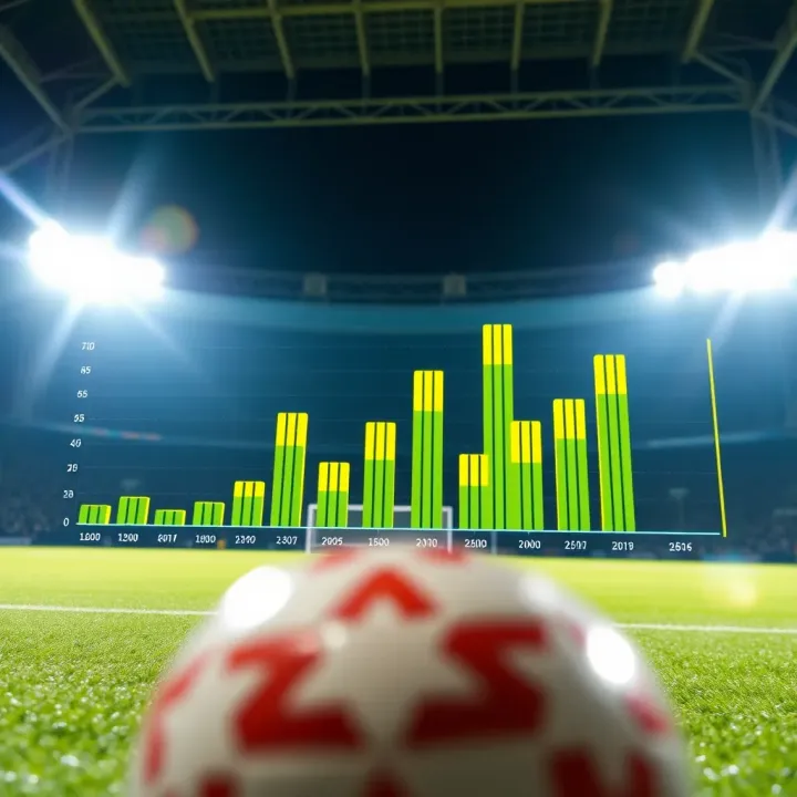 Statistical Performance Analysis for Champions League Forecasts Graph showing statistical analysis of football teams' performance for Champions League predictions