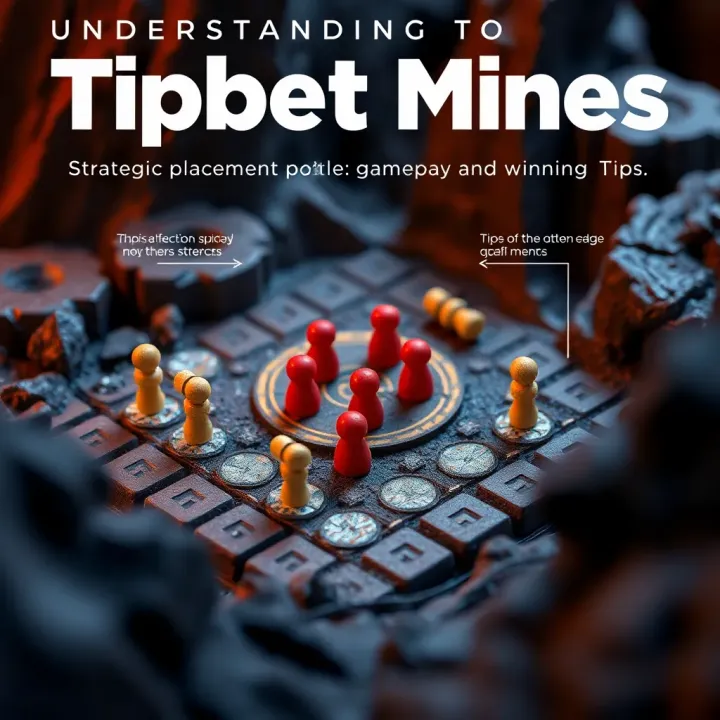 Graphic illustrating strategic placement in Tipbet Mines for better chances