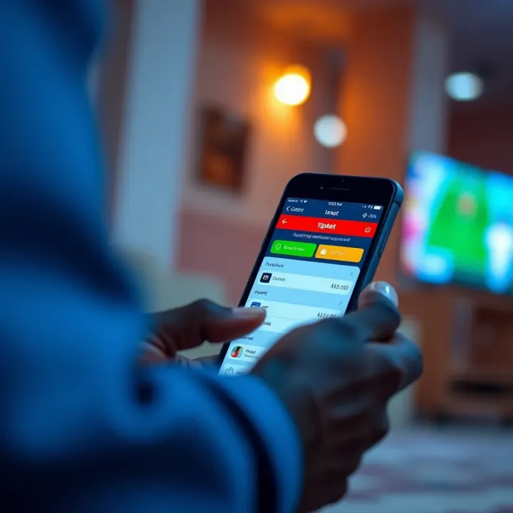 User interacting with TipBet mobile site showing account registration and payment methods