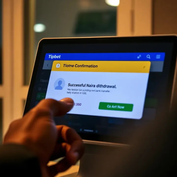 Secure confirmation screen showing successful naira transaction through bank transfer