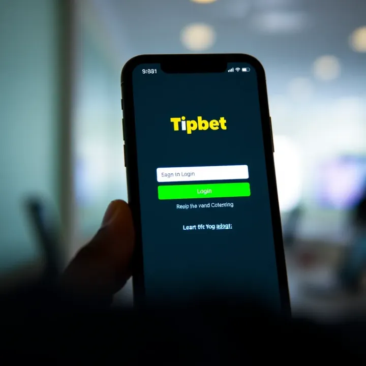 User interface displaying Tipbet Nigeria login screen on a mobile device