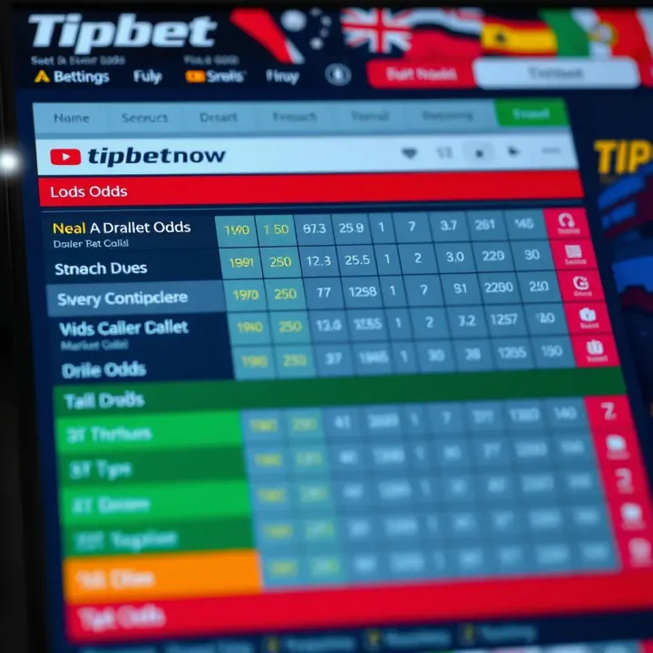 Interpreting Odds and Market Options on Tipbet Visual representation of different betting odds formats and market options displayed on the Tipbet platform