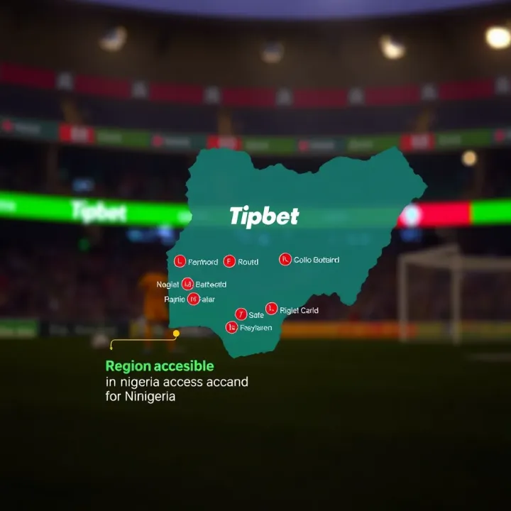 Graphic showing a map of Nigeria highlighting restricted and accessible regions for online betting