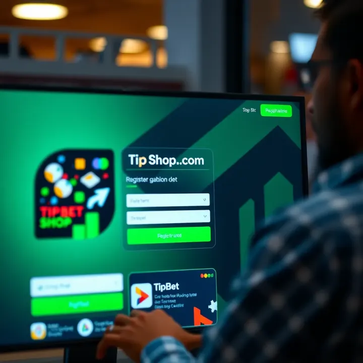 User-friendly interface showing the registration page of TipBet Shop.com