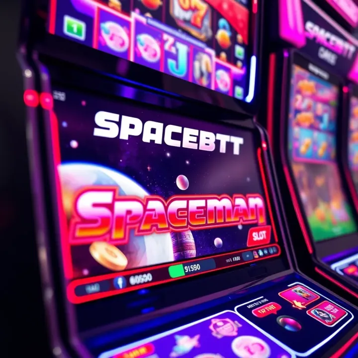 User interface displaying Tipbet Spaceman online slot game with vibrant space-themed graphics