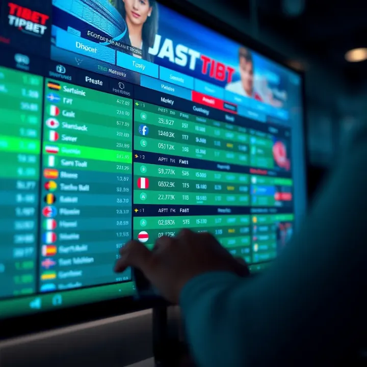 User interface showcasing various sports betting markets available on Tipbet platform