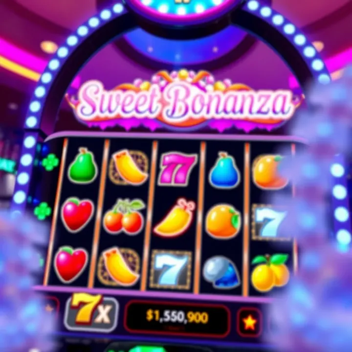 Screenshot of Sweet Bonanza slot game interface showing colorful fruit and candy symbols on reels