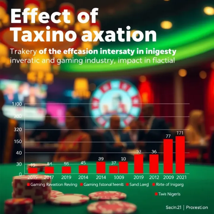 Effects of Casino Taxation on Nigerian Economy and Industry Graph showing impact of casino taxation on government revenue and gaming industry trends in Nigeria