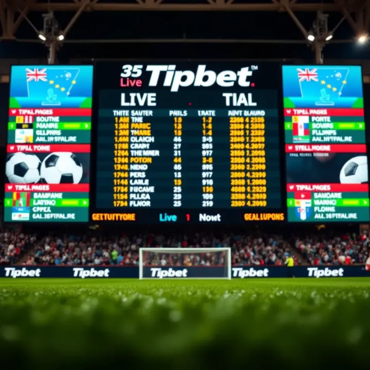 Live football match scoreboard showing real-time match updates