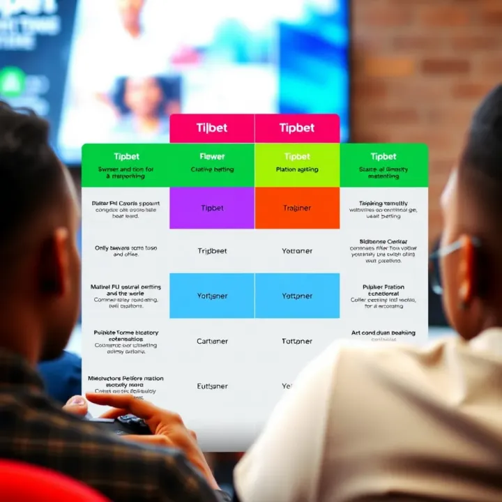 Diagram comparing features of Tipbet and other online betting platforms for Nigerian gamers