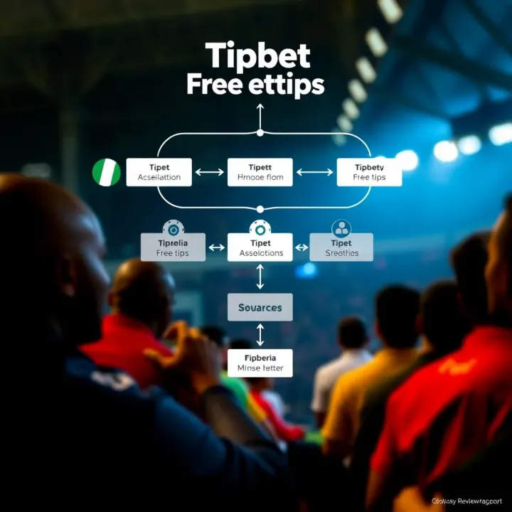 Graphic illustrating the flow of Tipbet free tips from source to Nigerian bettors