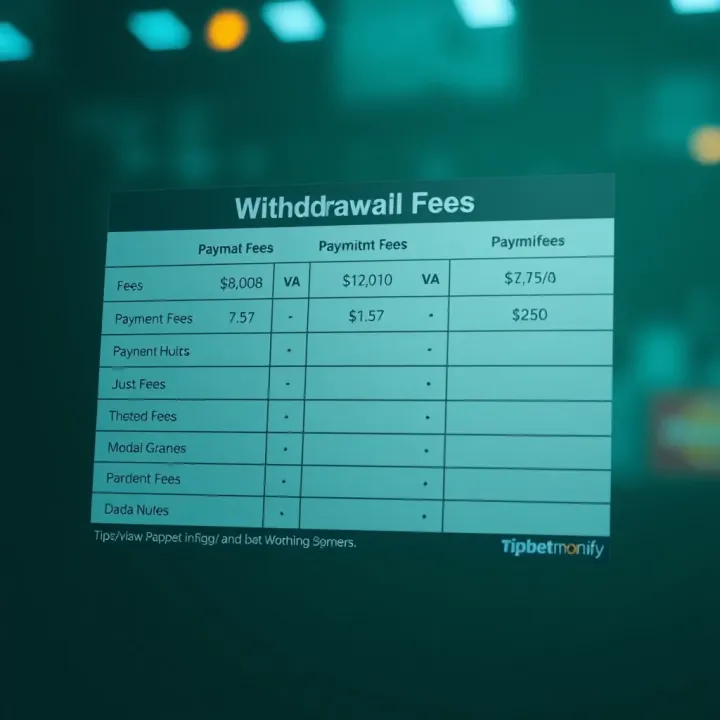 Comparison chart illustrating withdrawal fees across different payment methods in Nigerian digital betting platforms