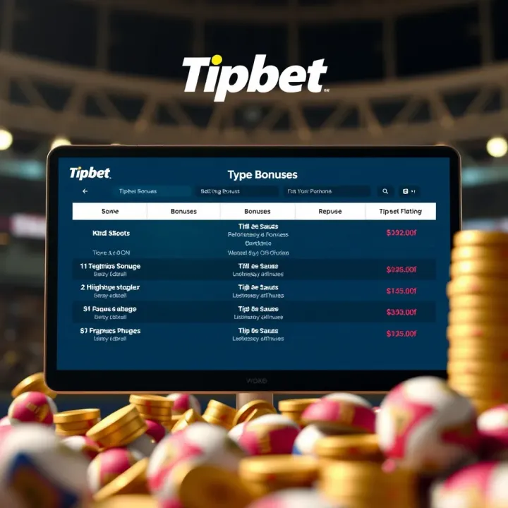 Illustration showing various types of betting bonuses available on Tipbet platform in Nigeria